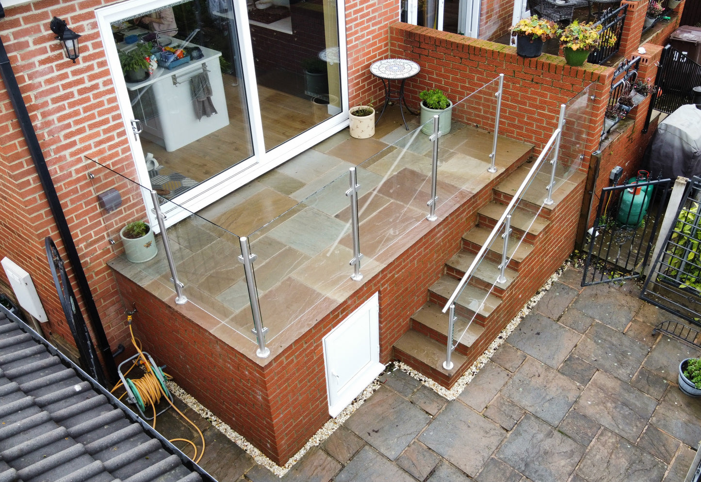 42mm Middle D Glass Clamp 13.5mm Glass Grade 316