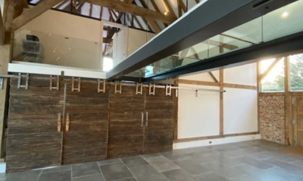 Glass Balustrade on a barn conversion in Portsmouth
