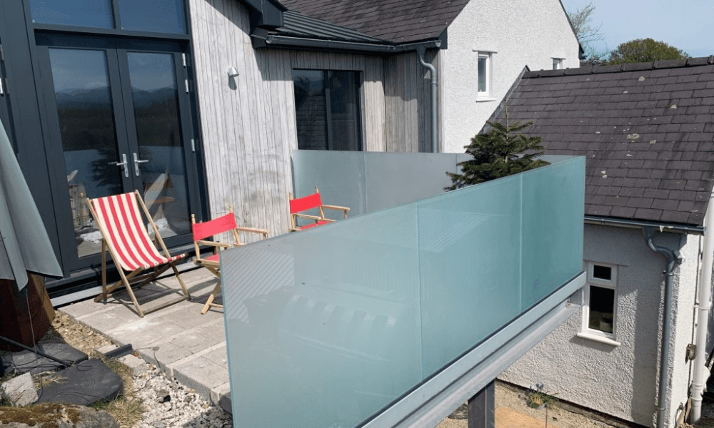 Tinted Glass Balustrade in Crewe