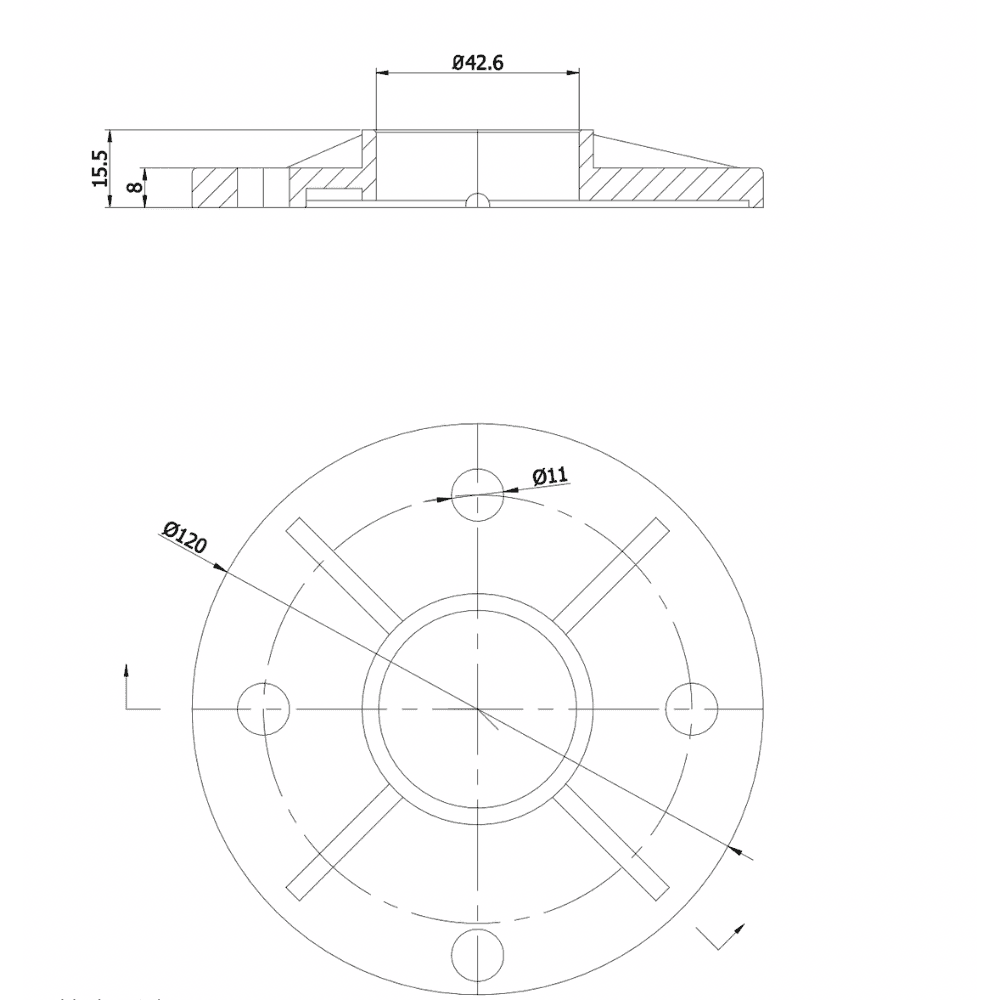 wall flange illustration