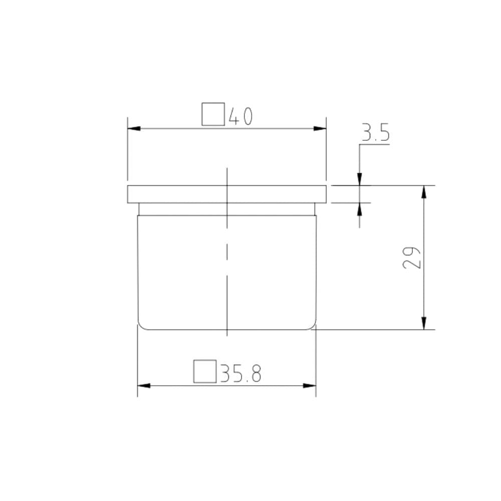 Glass balustrade component drawing