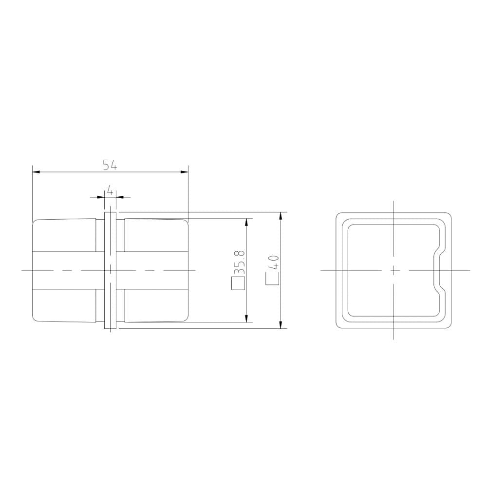 Square connector