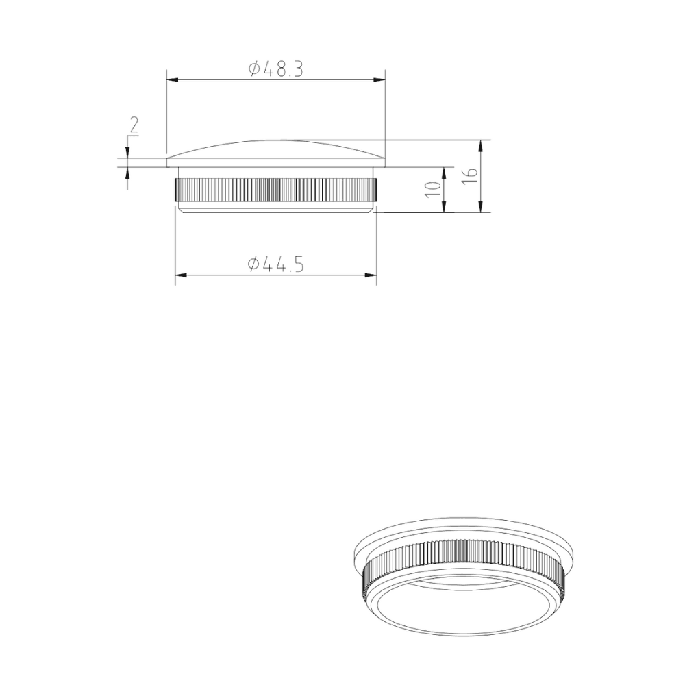 End cap measurements