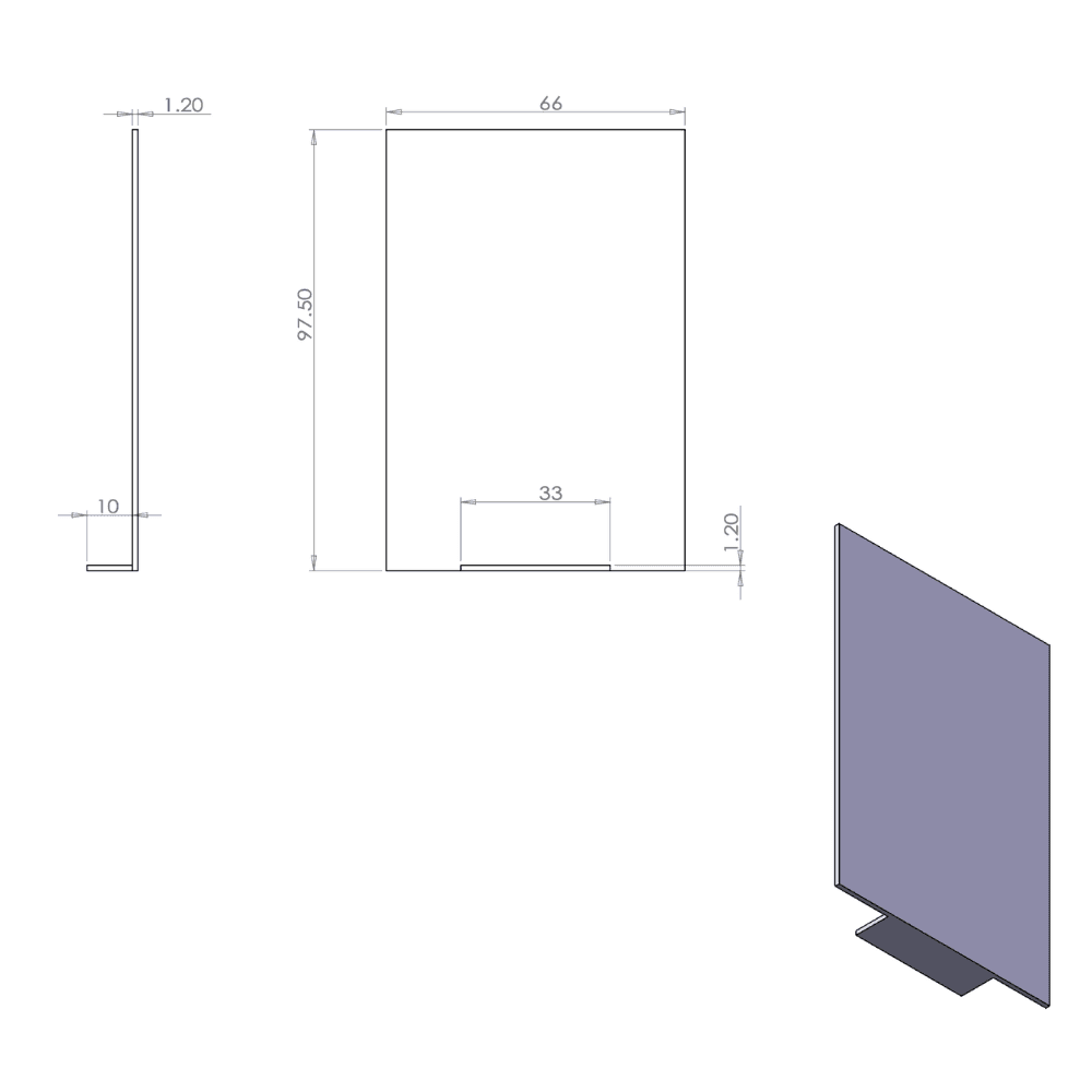 Square end cap measurements