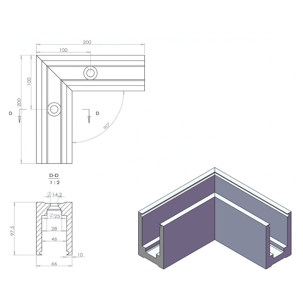 Inside/outside corner measurements