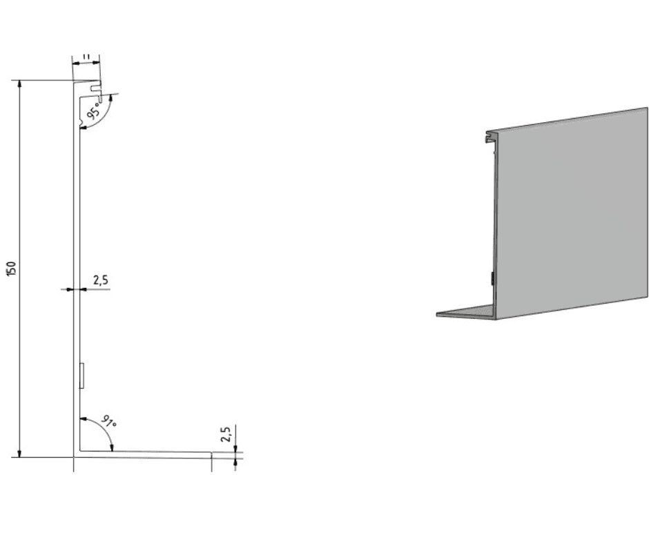 5m Flex Fit Side Cladding