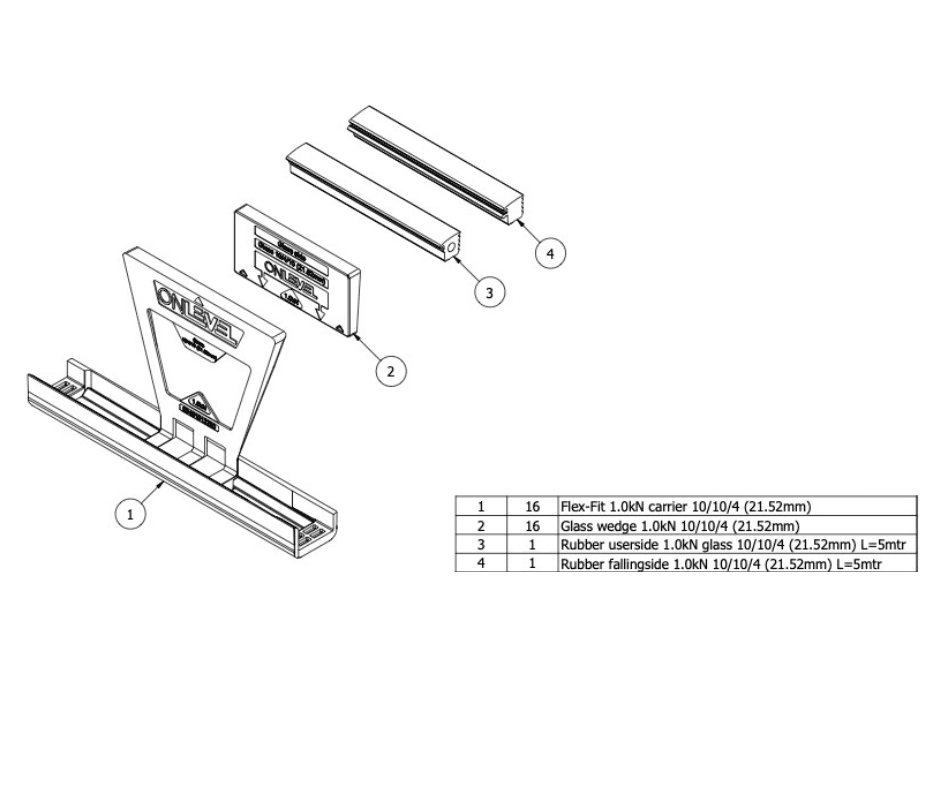 Flex Fit Glass Clamp Kit