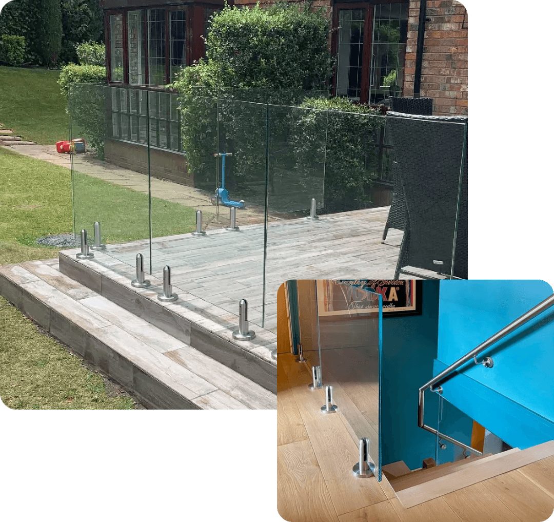 Spigot Glass Balustrade - 5m - Origin Architectural