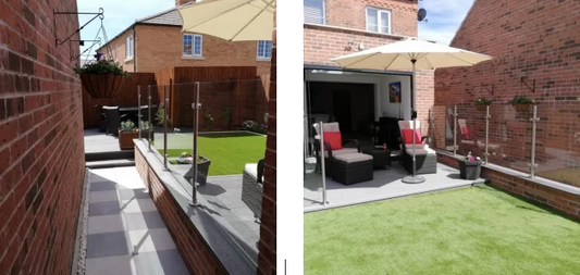 Glass Windbreak in Bolton