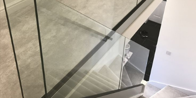 Staircase Glass Balustrade in Chelmsford