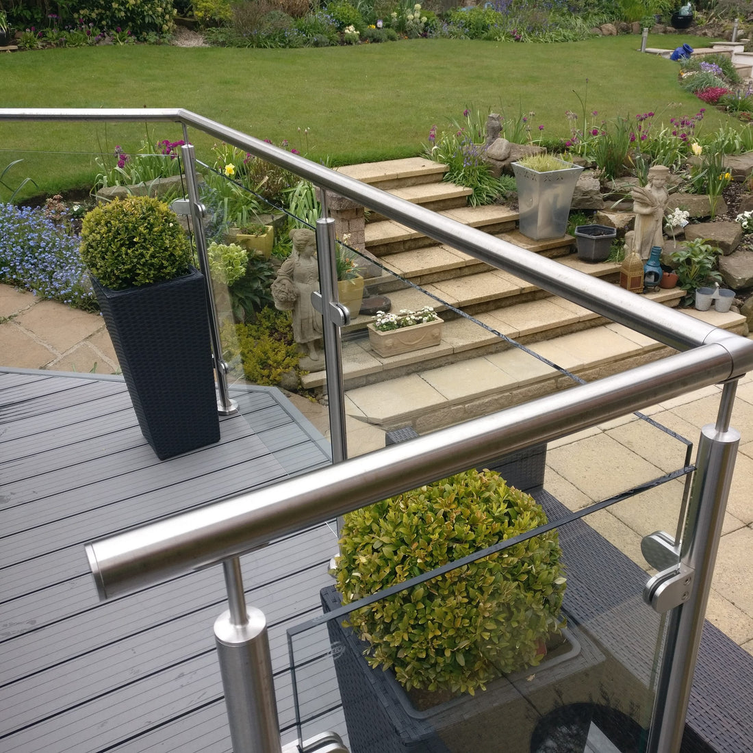 Glass Balustrade for Decking in Hemel Hempstead