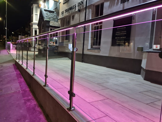 Integrating LED Lighting into Balustrade Base Channels and Handrails