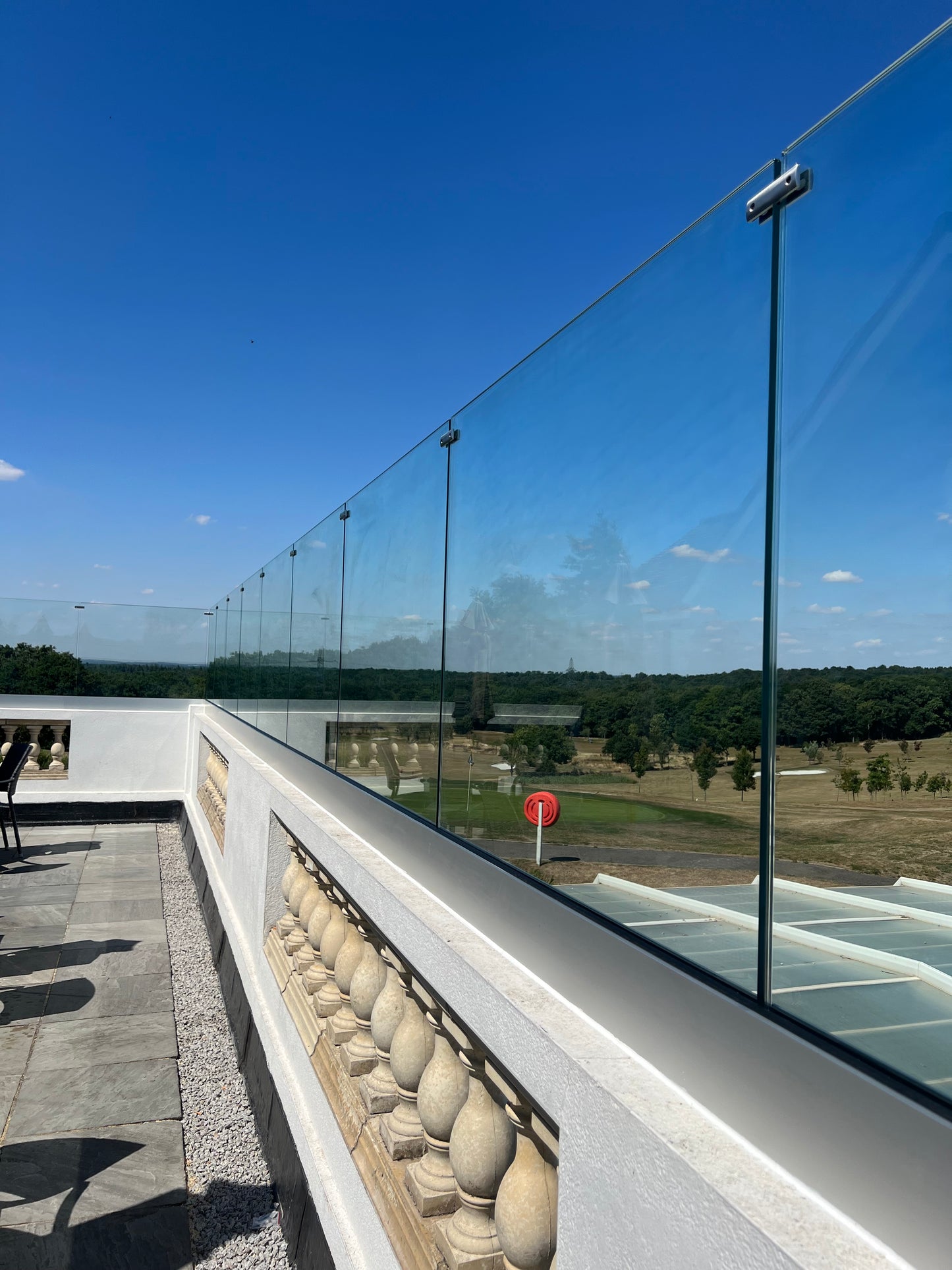 180° Stiffener For 20mm - 21.5mm Glass