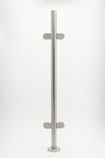 Mirror Polished Mid Post with End Cap