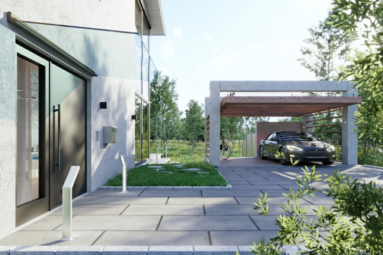 Airforce Cantilever Glass Canopy