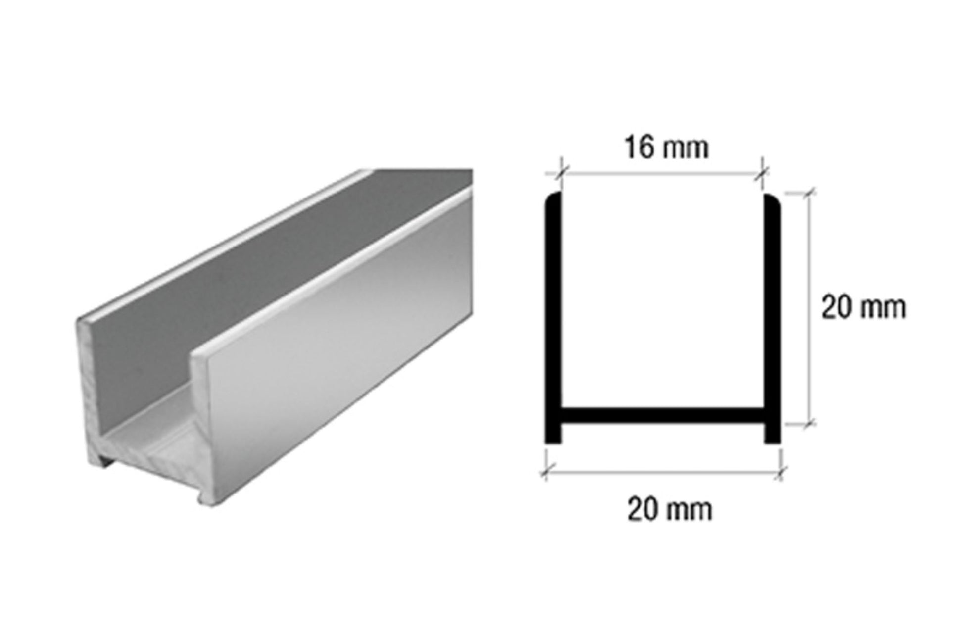Aluminium Deep U Channel