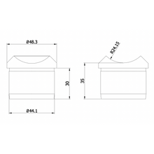 Handrail adapter measurements