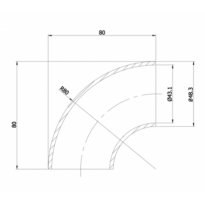 Welded Elbow Measurements