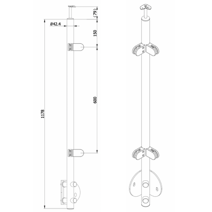 Side fixed post measurements