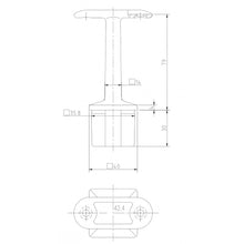 Handrail bracket tube drawing