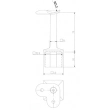 Handrail bracket tube drawing