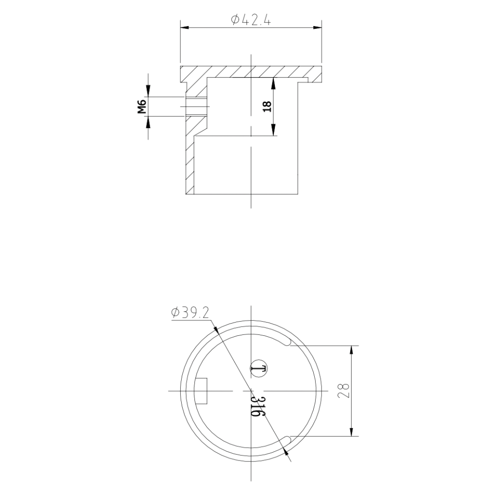 Round end fitting measurements