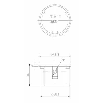 Round end fitting measurements