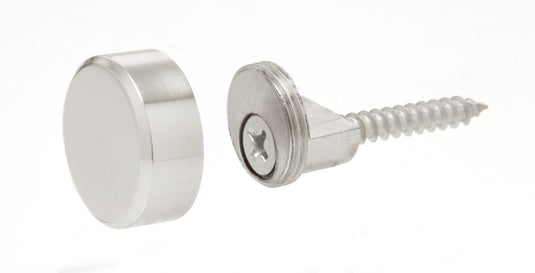 Chrome Round Mirror Clip Set