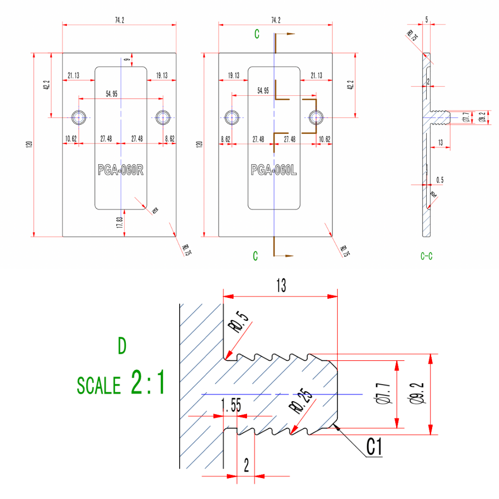 End Caps Measurements