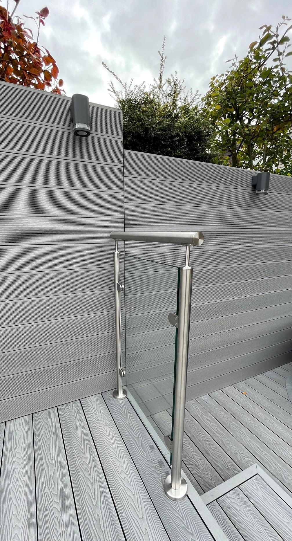 End Post With Handrail Bracket Diameter 48 x 2