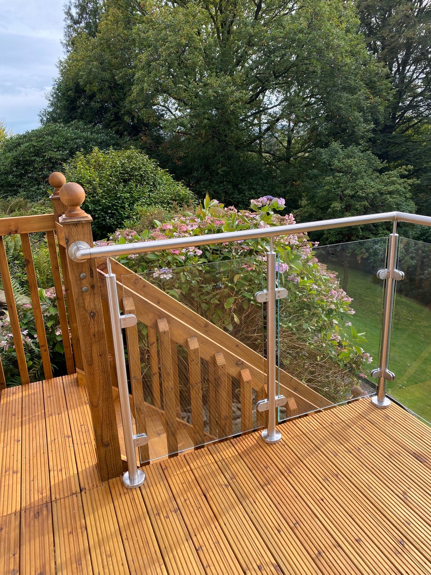 End Post With Handrail Bracket Diameter 48 x 2