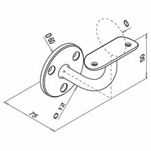 Fixed Handrail Wall Bracket