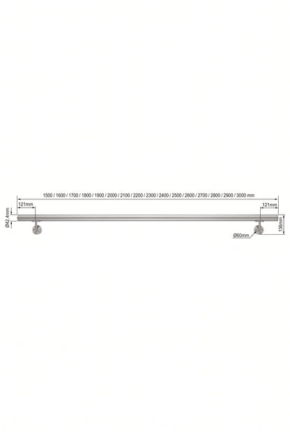 Stainless Steel Handrail Kit - 1500mm