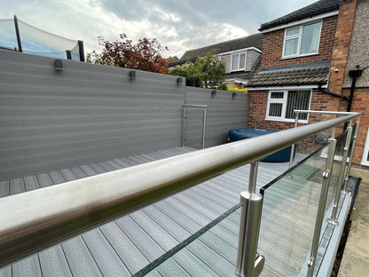 Handrail Bracket with Fixed Saddle in grade 304 Stainless Steel