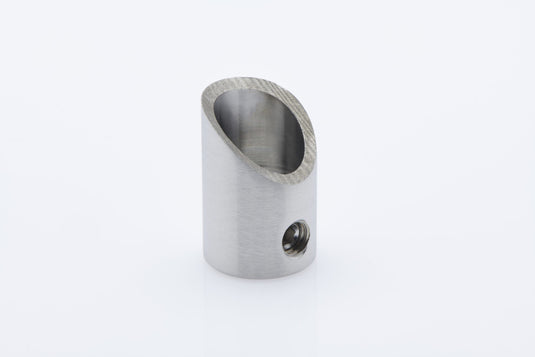 Upward angled wire rope holder