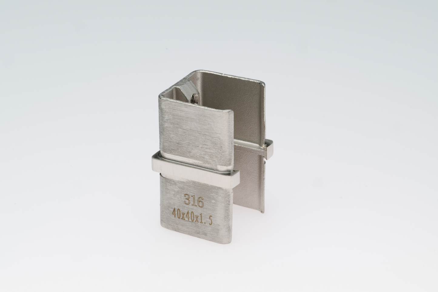 180° Connector For Square Slotted Tube