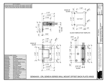 Wall Mount Offset Back Plate