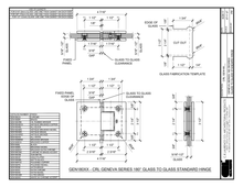 180 Degree Glass to Glass Hinge