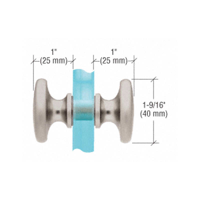 Back to Back Shower Knob - Traditional Style