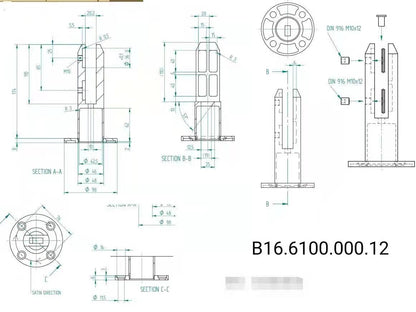 12mm - 17.5mm Spigot For 12mm – 17.5mm Glass (64mm FROM BASE TO GLASS)