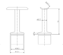 Weld Post Stem for 48.3mm 2.6mm Post 316