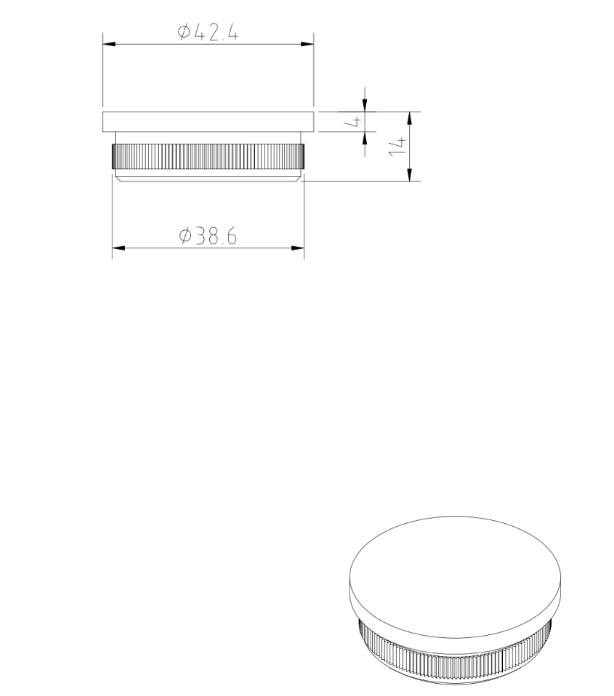 End Cap Flat