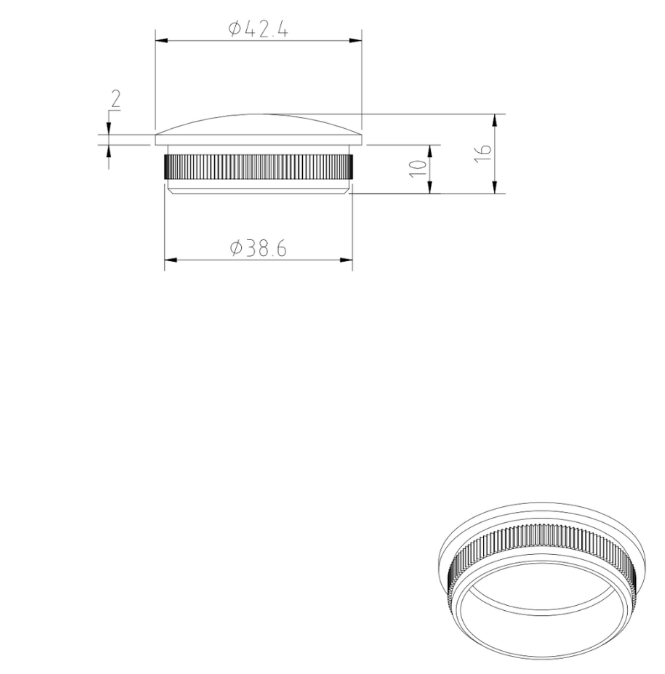End Cap – Curved
