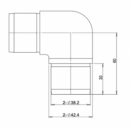 Connector 0-90 Degree Sweeping