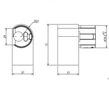 Round End Fitting For Slotted Tube (LEFT)
