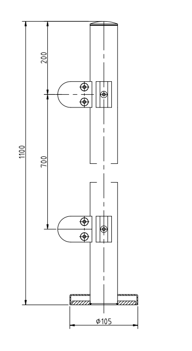 Corner Post End Cap Diameter 42 x 2
