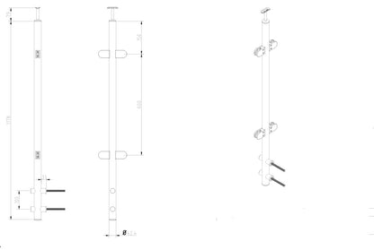 Side Fixed Post - End Post