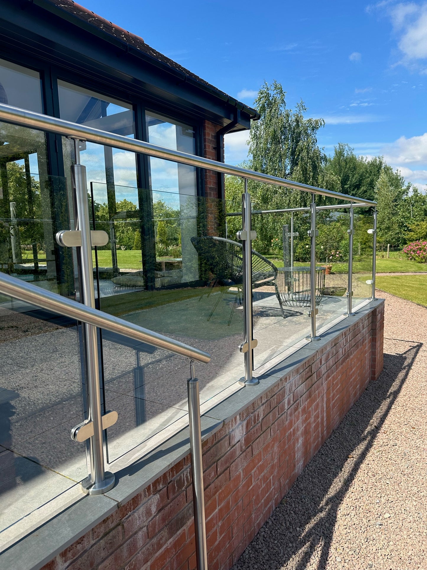 Handrail Bracket with Adjustable Saddle for 42mm x 2.6mm Post 48mm Handrail